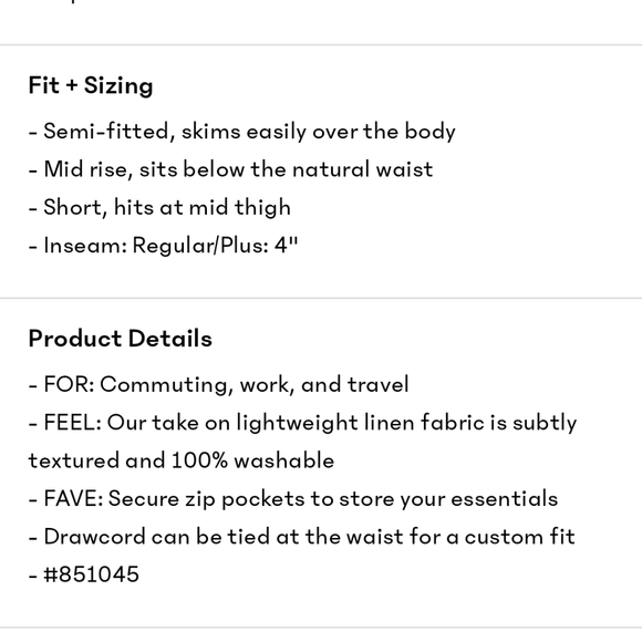 Athleta Retreat Linen Shorts in Iceplant Pink S sold out! NWT MSRP $59 - Picture 11 of 14